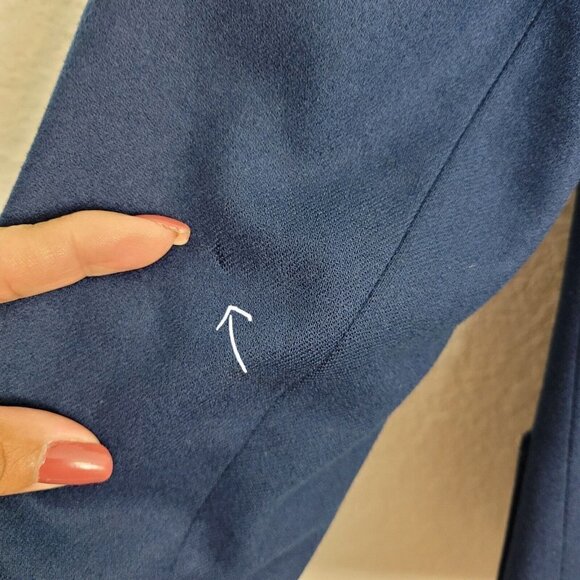 Vintage Late 1960s Pendleton Women's 3 Button Blazer Navy Blue Winter Wool Sz 10 - Picture 11 of 14